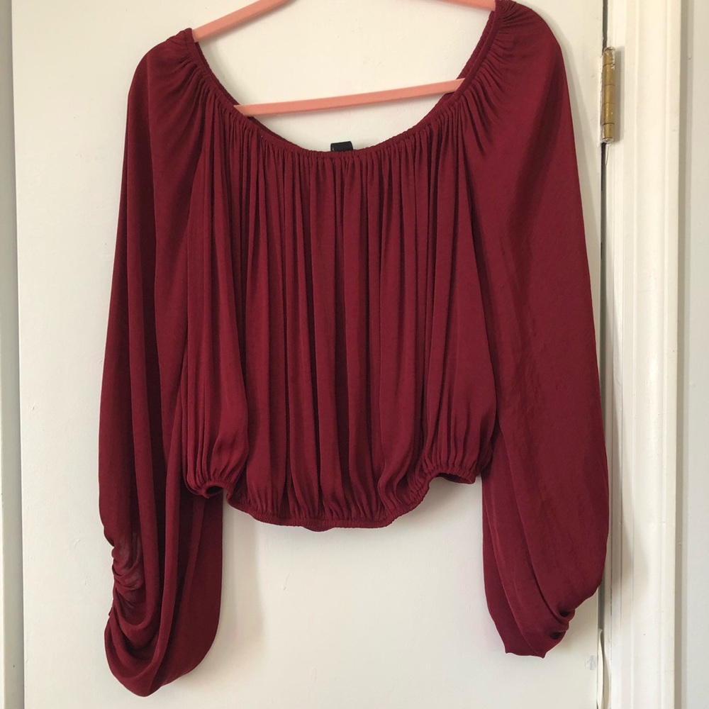 Purple crop top